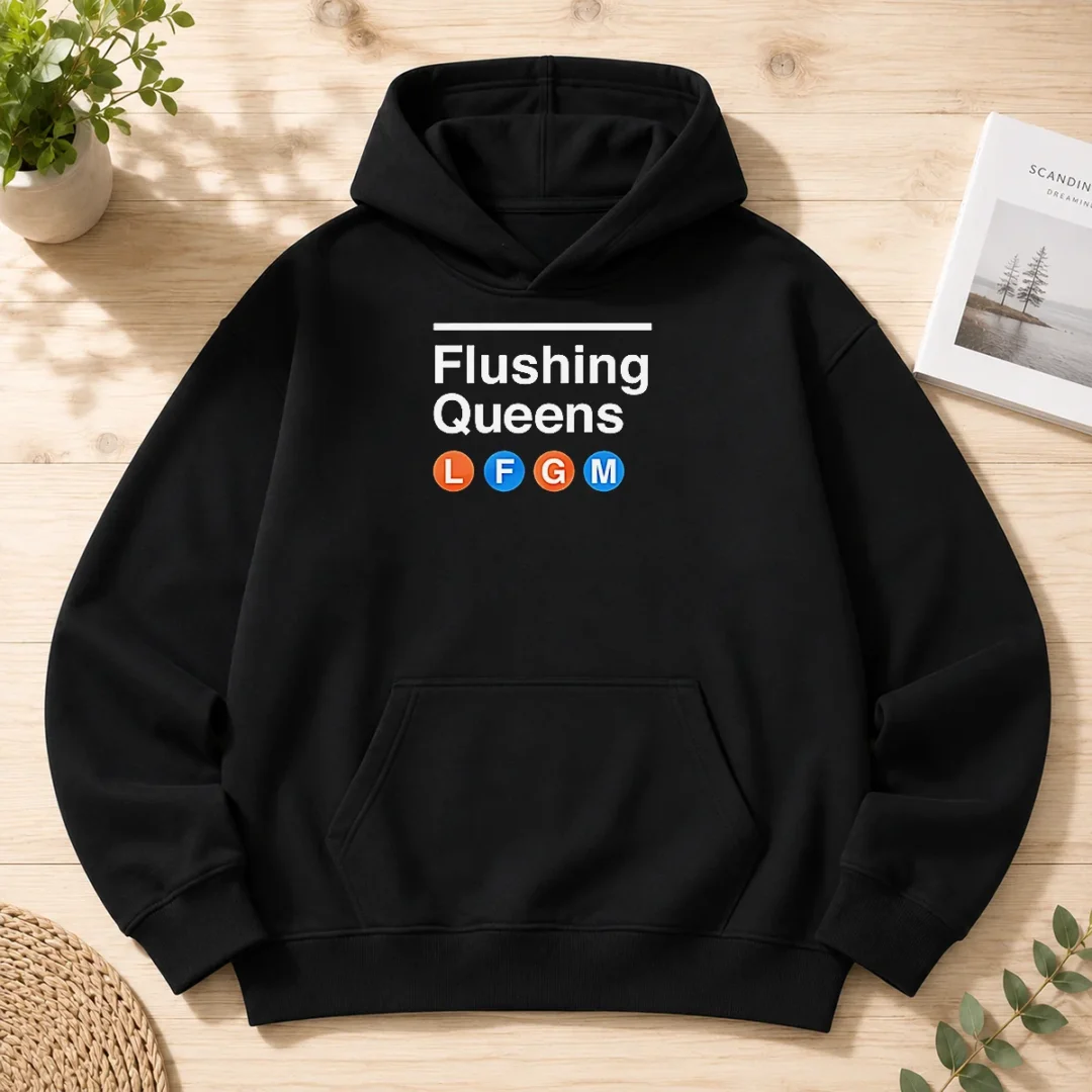 good-flushing-queens-l-f-g-m-new-york-mets-baseball-hoodie-1 Good Flushing Queens L F G M New York Mets Baseball Hoodie in navy blue with front pocket and drawstring hood