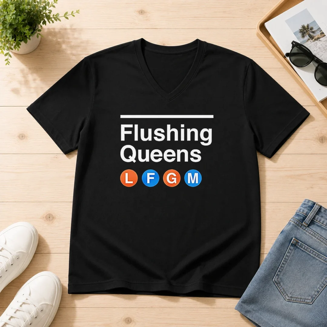 good-flushing-queens-l-f-g-m-new-york-mets-baseball-v-neck-shirt-1 Good Flushing Queens L F G M New York Mets Baseball V-Neck Shirt