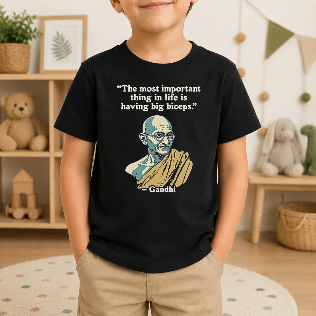 Good Gandhi Important Quote Kids T Shirt Good Gandhi Important Quote Kids T-Shirt