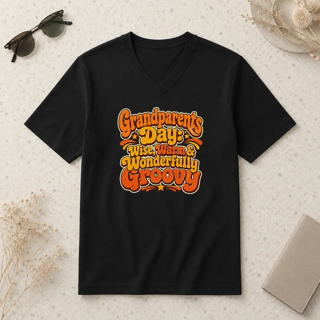 good-grandparents-day-groovy-retro-tee-celebrating-warmth-wisdom-v-neck-shirt Good Grandparents Day Groovy Retro Tee Celebrating Warmth Wisdom V-Neck Shirt