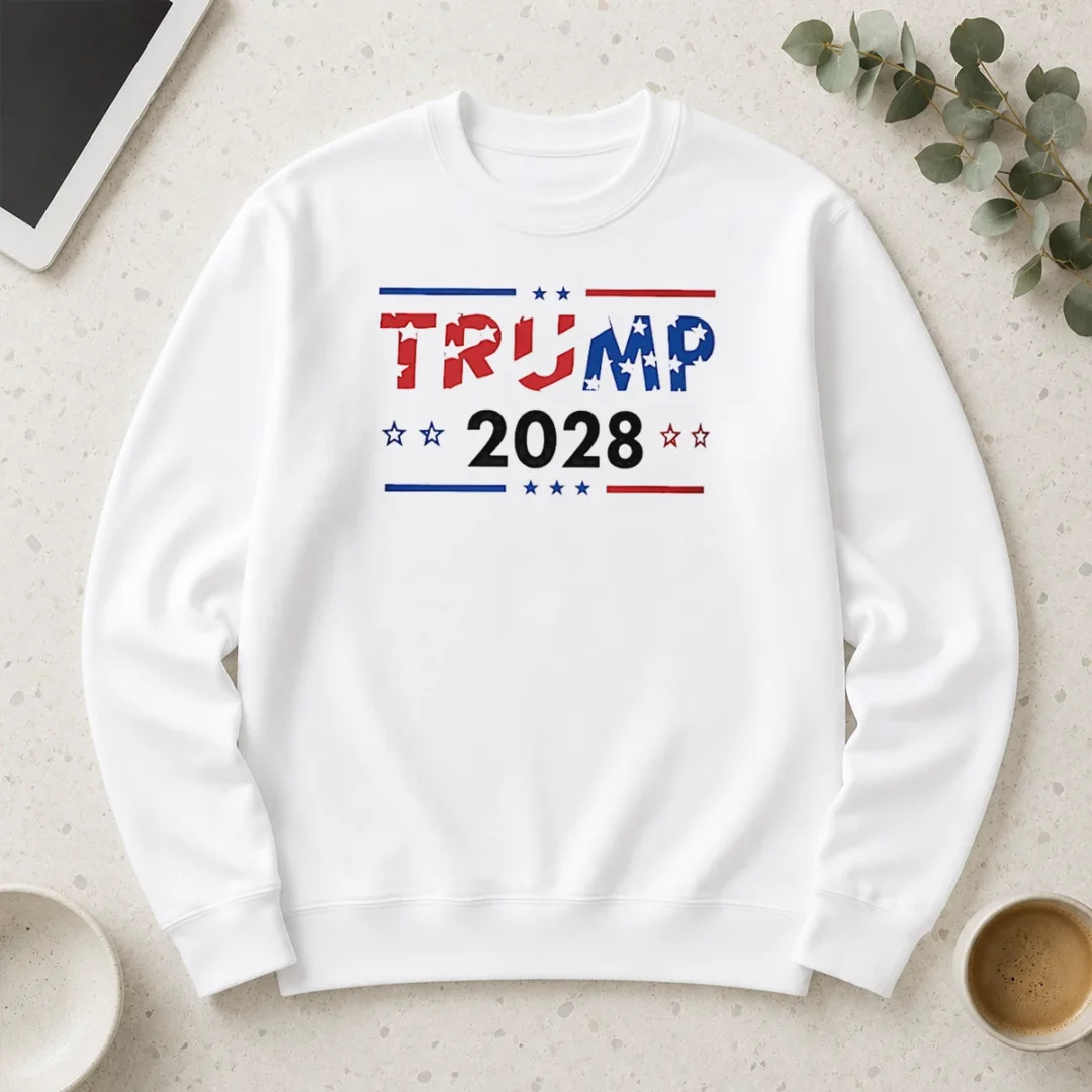 good-happy-trump-2028-patriotic-stars-and-stripes-long-sleeve-shirt Good Happy Trump 2028 Patriotic Stars And Stripes Long Sleeve Shirt