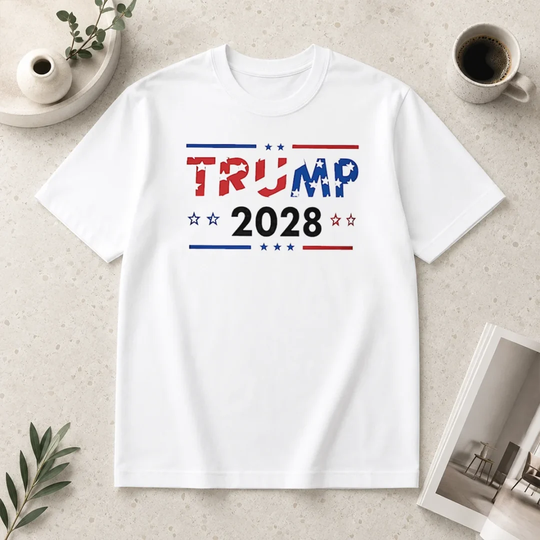 good-happy-trump-2028-patriotic-stars-and-stripes-t-shirt-1 Good Happy Trump 2028 Patriotic Stars And Stripes Shirt