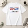 Good Happy Trump 2028 Patriotic Stars And Stripes Shirt