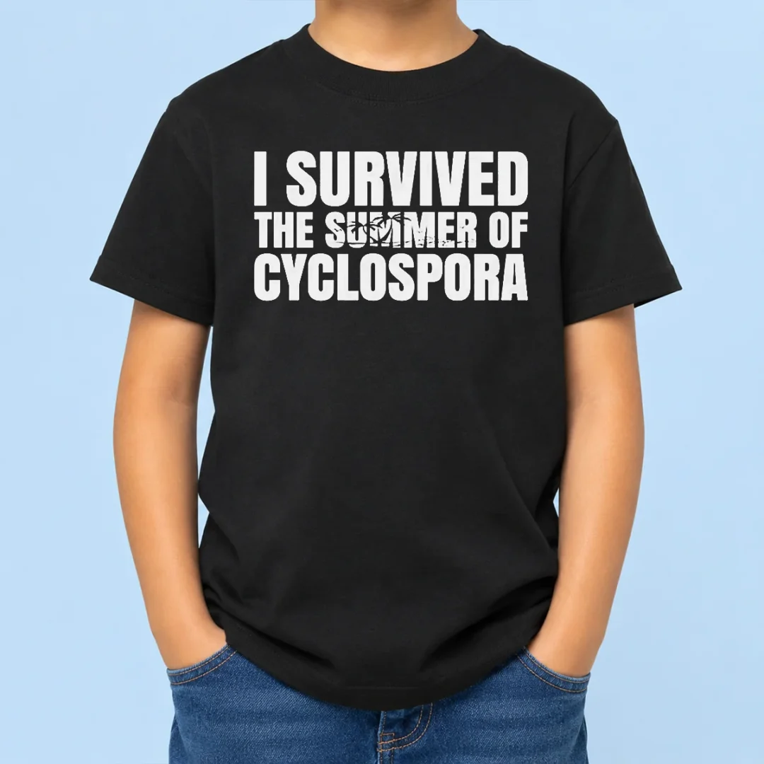 good-hot-i-survived-the-summer-of-cyclospora-kids-t-shirt Good Hot I Survived The Summer Of Cyclospora Kids T-Shirt