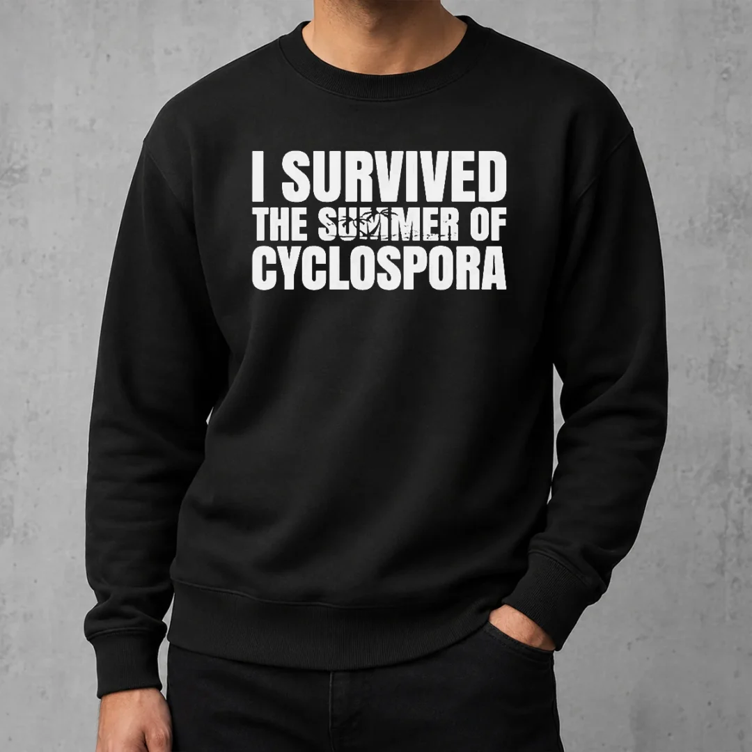 good-hot-i-survived-the-summer-of-cyclospora-sweater Good Hot I Survived The Summer Of Cyclospora Sweater in cozy knit fabric, long sleeves, and ribbed cuffs