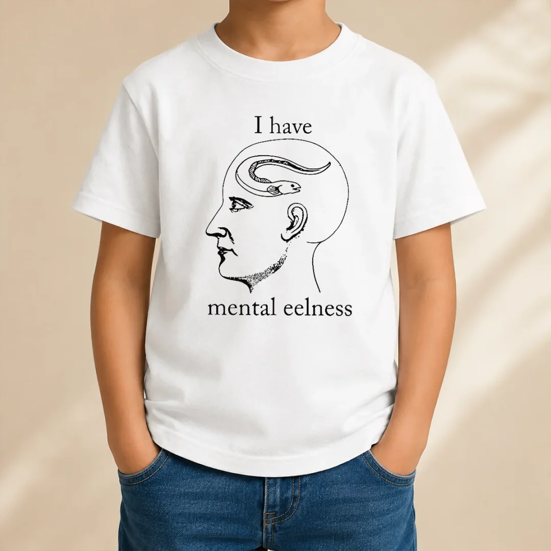 good-i-have-mental-eelness-eel-funny-pun-humor-kids-t-shirt Good I Have Mental Eelness Eel Funny Pun Humor Kids T-Shirt