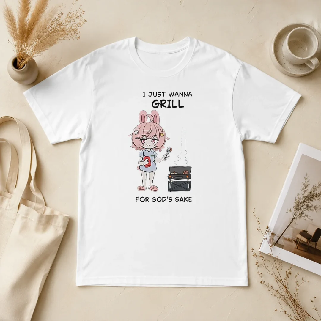 Good I Just Wanna Grill For God'S Sake Anime Bunny Girl t shirt Good I Just Wanna Grill For God'S Sake Anime Bunny Girl