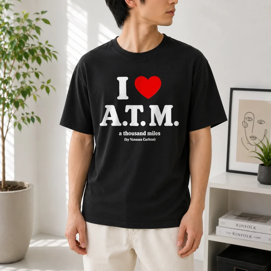 good-i-love-atm-a-thousand-miles-by-vanessa-carlton-t-shirt-1 Good I Love ATM A Thousand Miles By Vanessa Carlton t shirt in classic crew neck style, white color