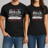 Good I'M A Bitch Beautiful Intelligent Thoughtful Caring Honest With A Low Bullshit Tolerance t shirt in black, front view