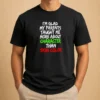 Good I'M Glad My Parents Taught Me More About Character Than Skin Color t shirt in classic fit with bold white text on black fabric