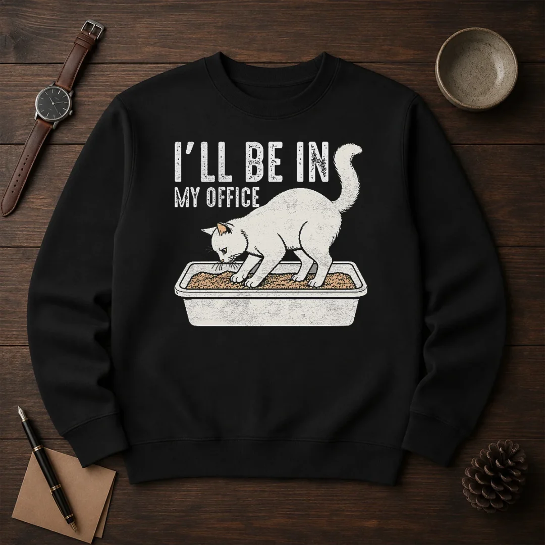 good-i-will-be-in-my-office-funny-cat-meme-litter-box-sweater Good I Will Be In My Office Funny Cat Meme Litter Box Sweater