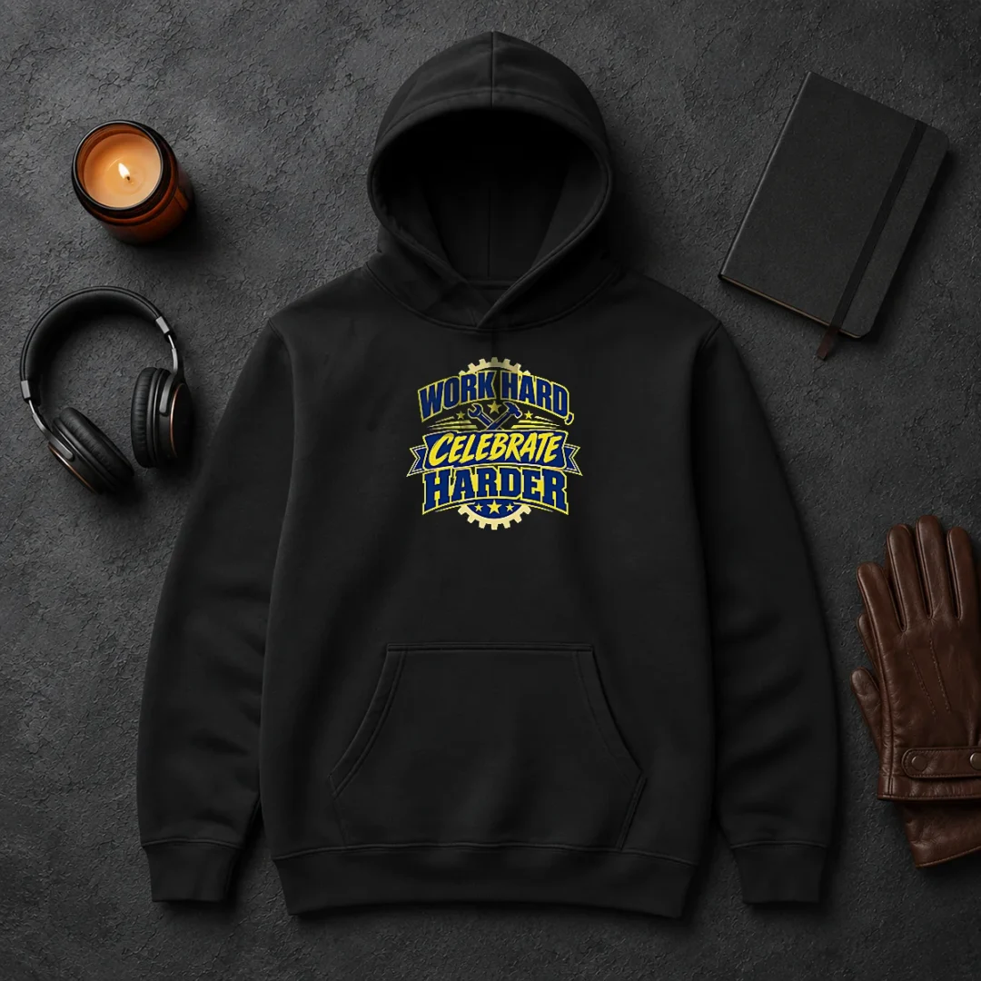 Good Labour Day Work Hard Celebrate Harder Vector Hoodie Good Labour Day Work Hard Celebrate Harder Vector Hoodie