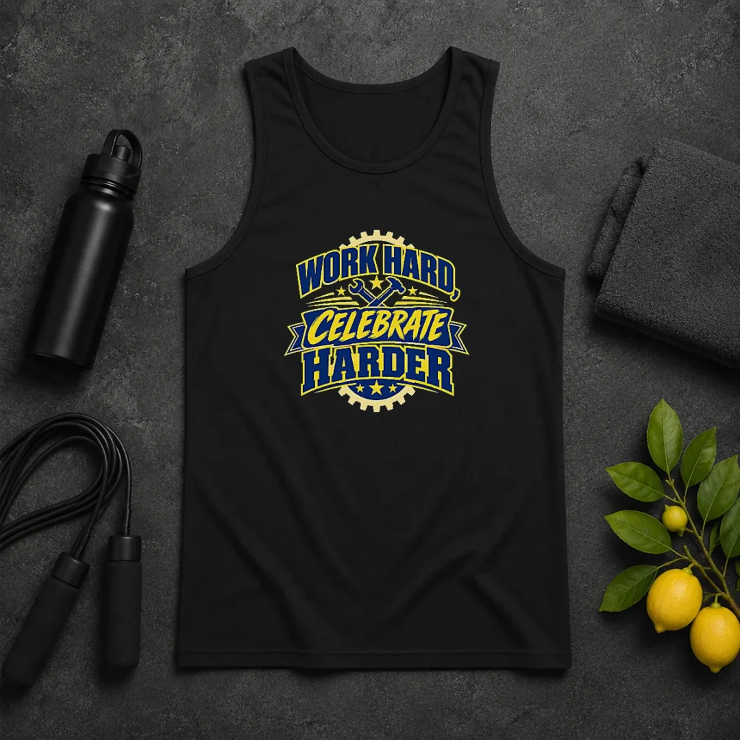 Good Labour Day Work Hard Celebrate Harder Vector Tank Top Good Labour Day Work Hard Celebrate Harder Vector Tank Top