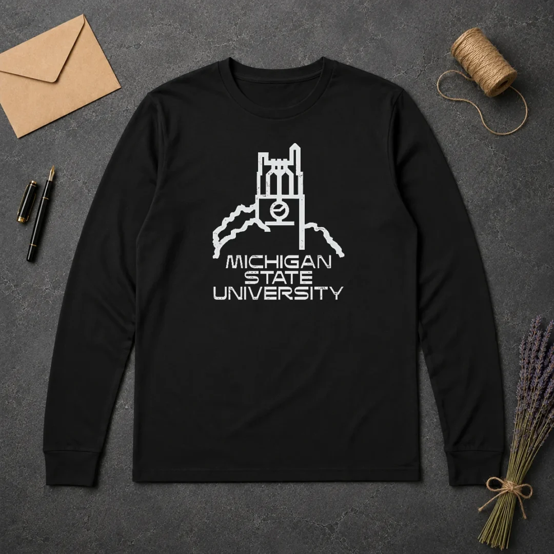 Good MSU Michigan State University Logo Long Sleeve Shirt Good MSU Michigan State University Logo Long Sleeve Shirt