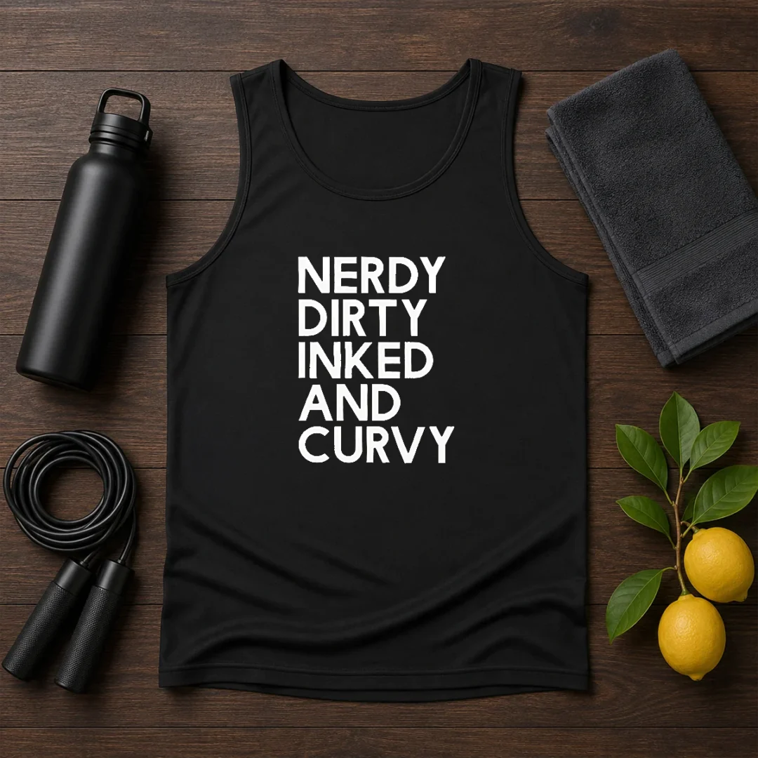 good-nerdy-dirty-inked-and-curvy-tank-top Good Nerdy Dirty Inked And Curvy Tank Top