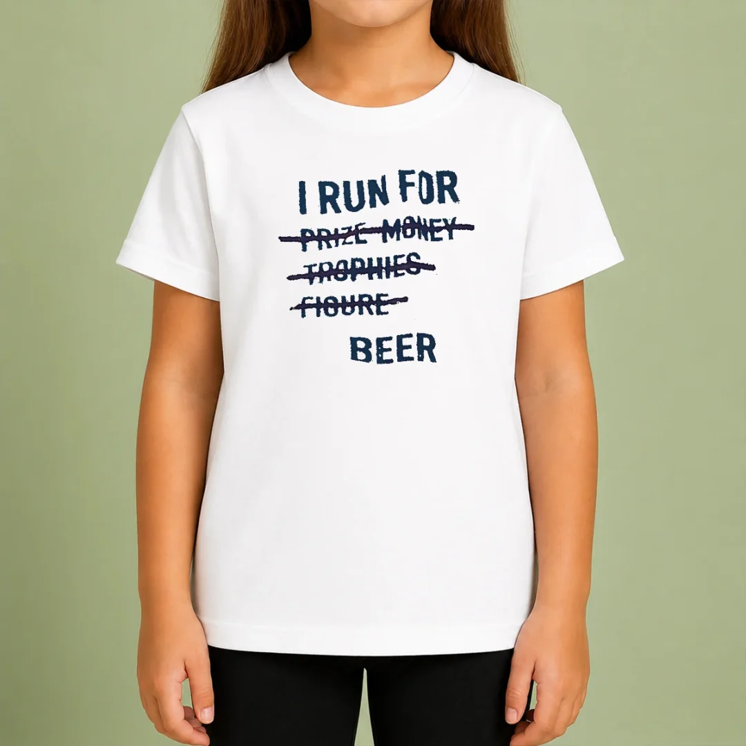 good-nice-i-run-for-prize-monkey-trophies-figure-beer-kids-t-shirt Good Nice I Run For Prize Monkey Trophies Figure Beer Kids T-Shirt