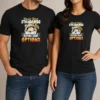 Good Nice Raccoon Eating Pizza Lower Your Standards Expand Your Options t shirt in black, front view with graphic print