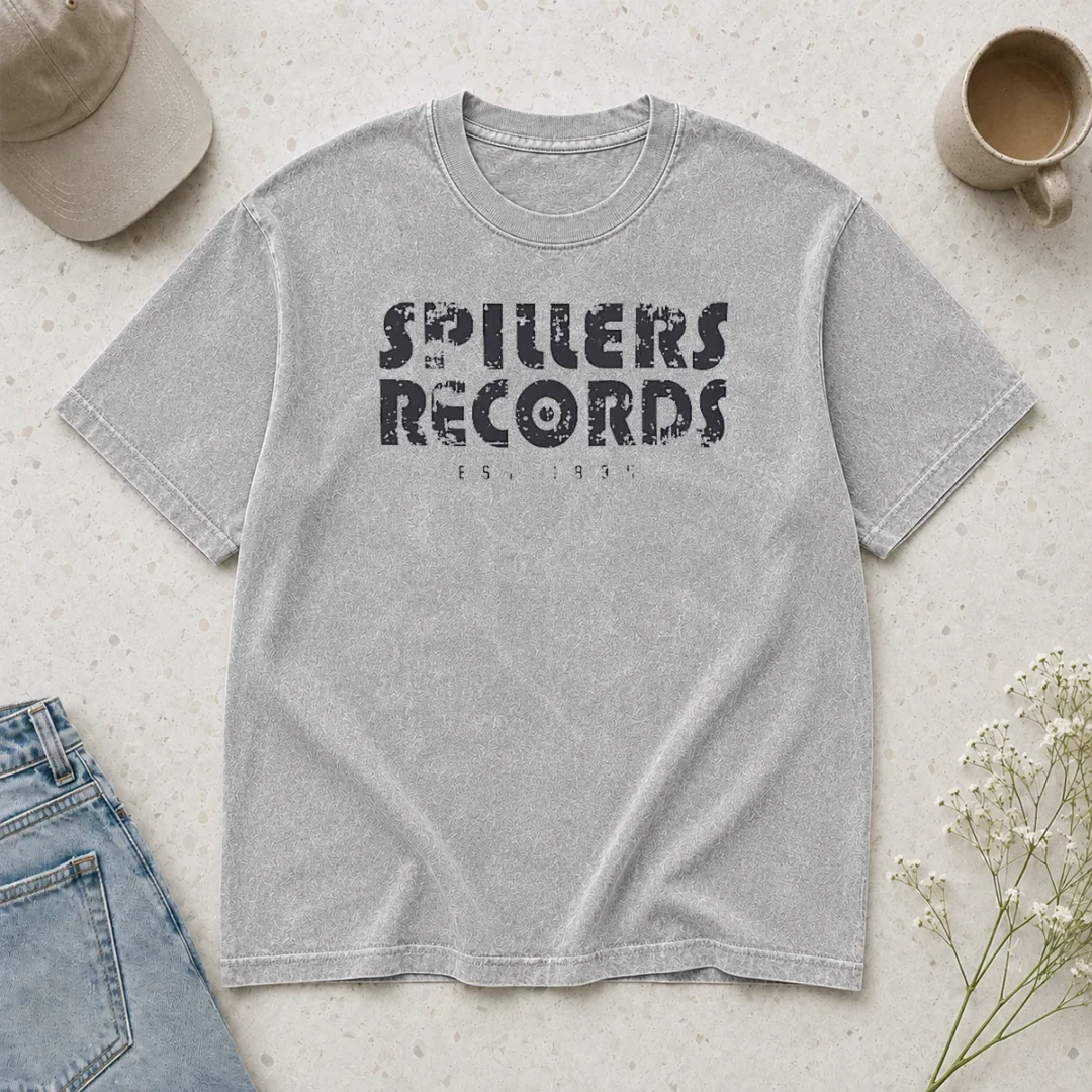 good-nice-spillers-records-est-1894-washed-t-shirt Good Nice Spillers Records Est 1894 Washed T-Shirt
