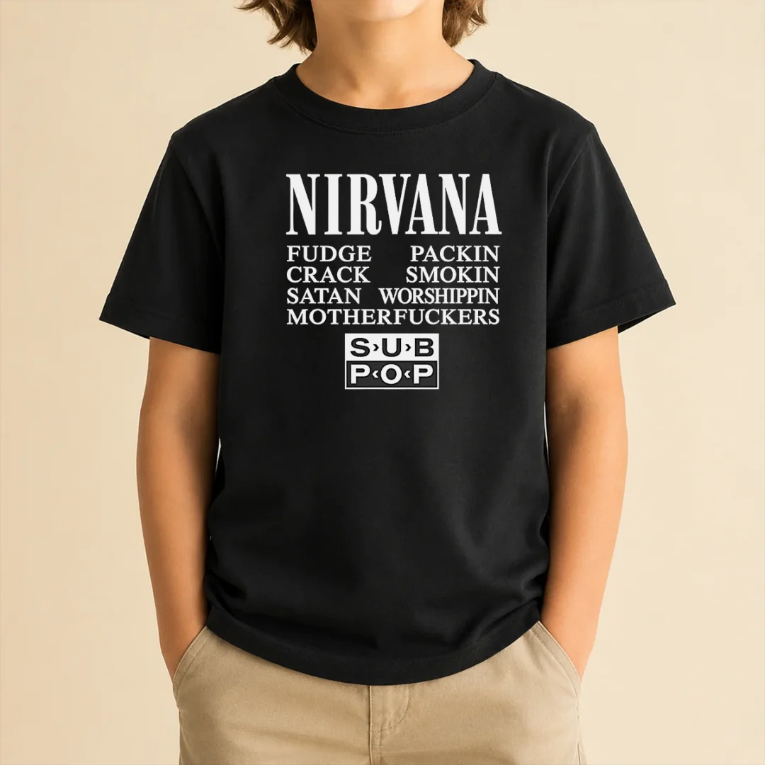 good-nirvana-fudge-packin-crack-smokin-satan-worshippin-motherfucker-kids-t-shirt Good Nirvana Fudge Packin' Crack Smokin' Satan Worshippin' Motherfucker Kids T-Shirt