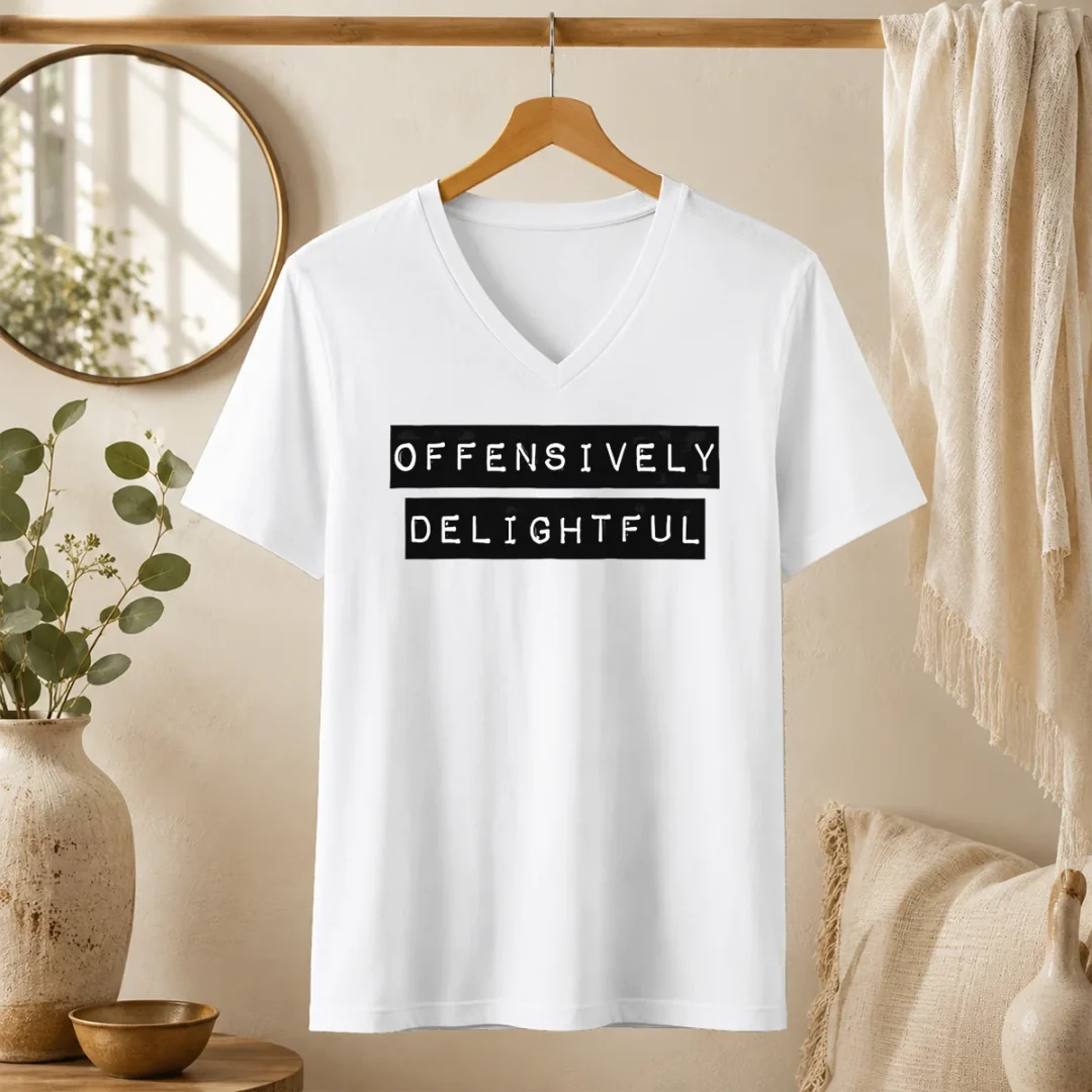 good-offensively-delightful-v-neck-shirt Good Offensively Delightful V-Neck Shirt