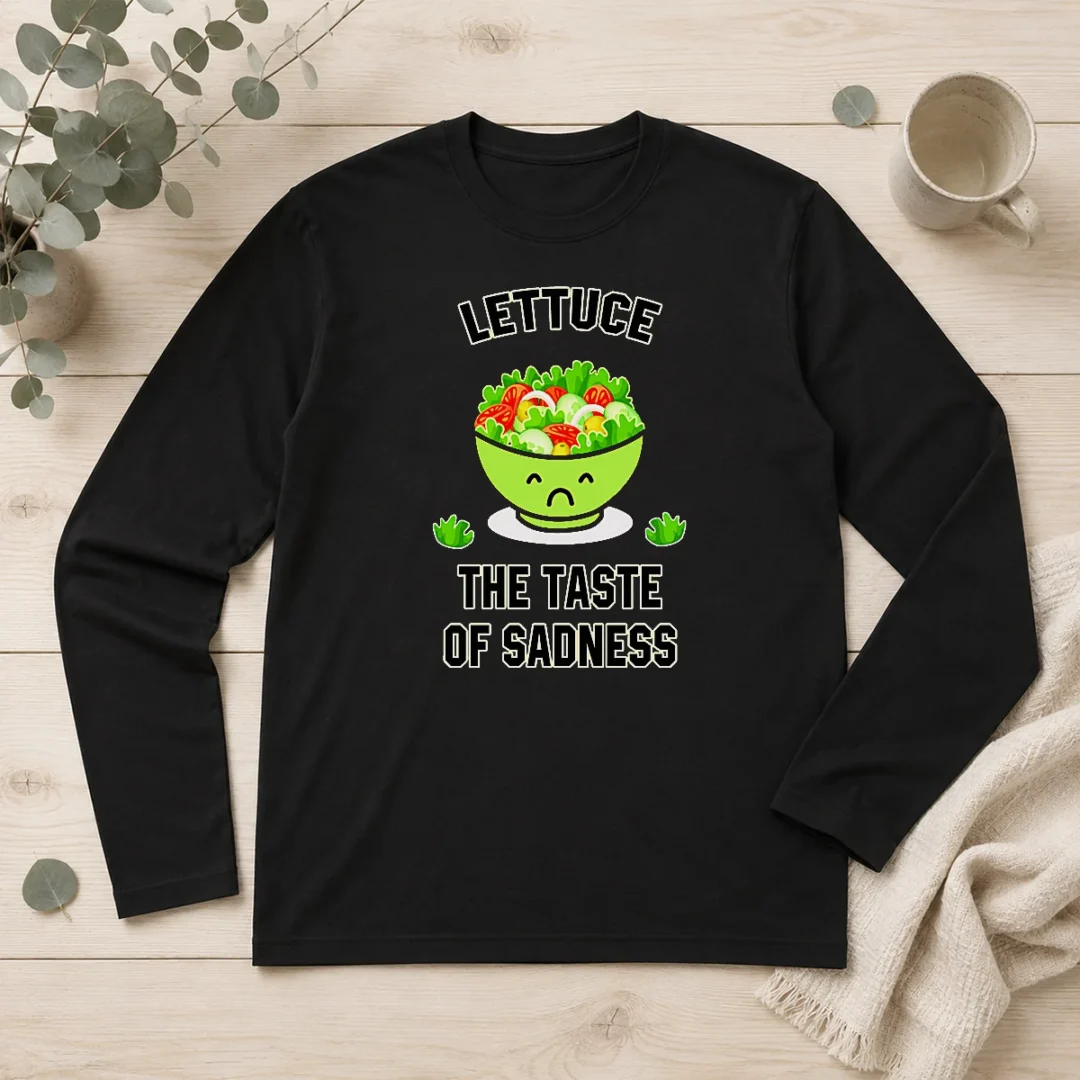 good-official-lettuce-the-taste-of-sadness-funny-food-meme-long-sleeve-shirt Good Official Lettuce The Taste Of Sadness Funny Food Meme Long Sleeve Shirt