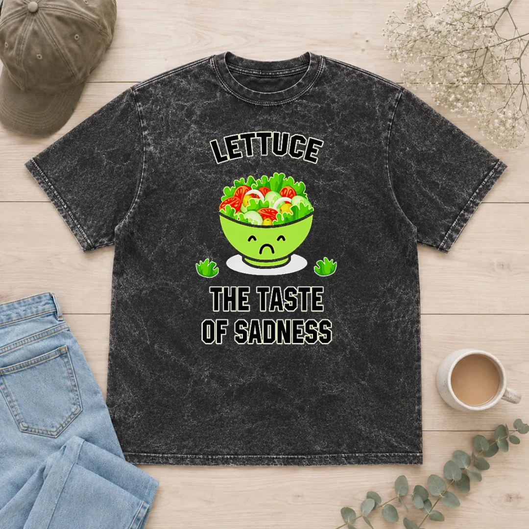 good-official-lettuce-the-taste-of-sadness-funny-food-meme-washed-t-shirt Good Official Lettuce The Taste Of Sadness Funny Food Meme Washed T-Shirt