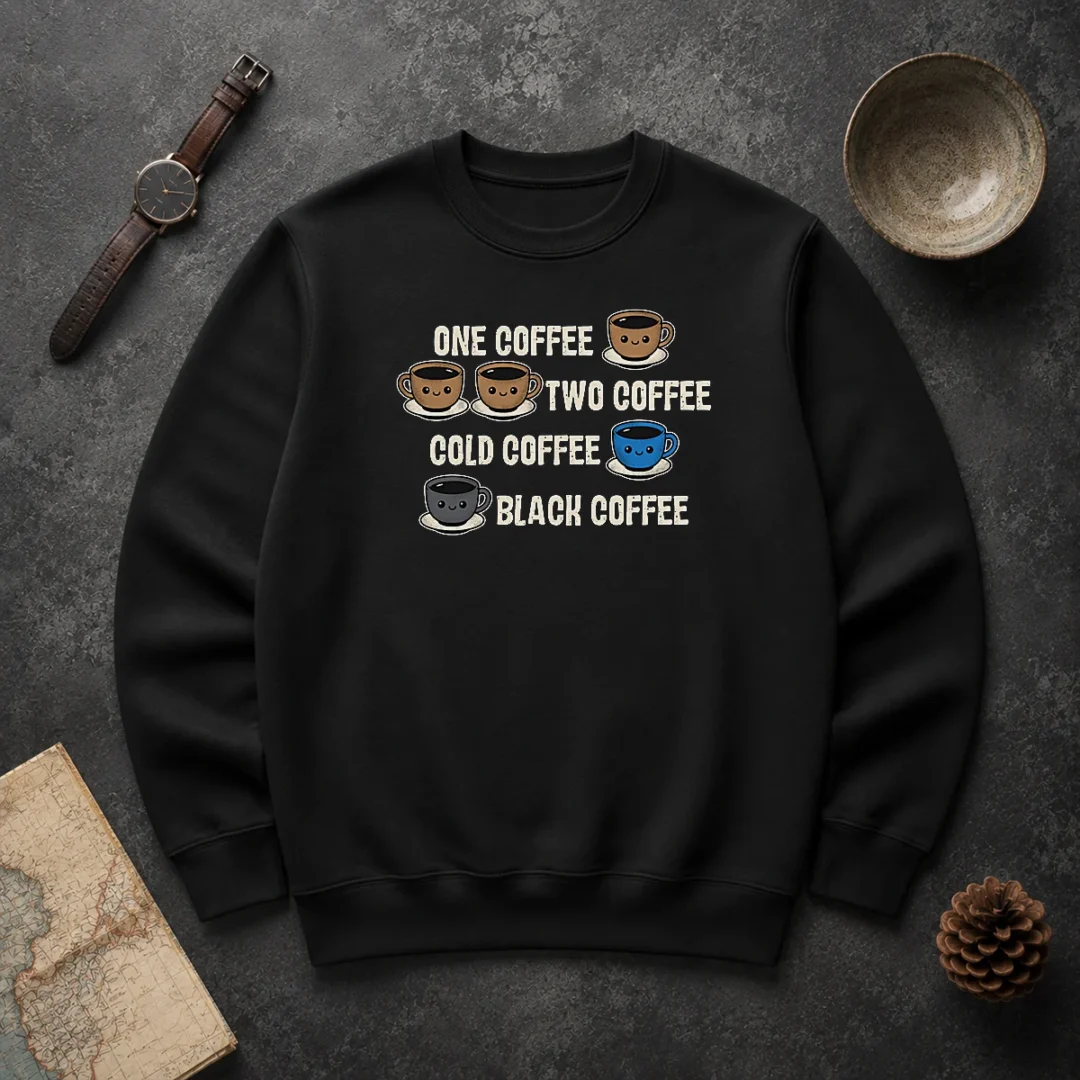 Good One Coffee Two Coffee Sweater Good One Coffee Two Coffee Sweater