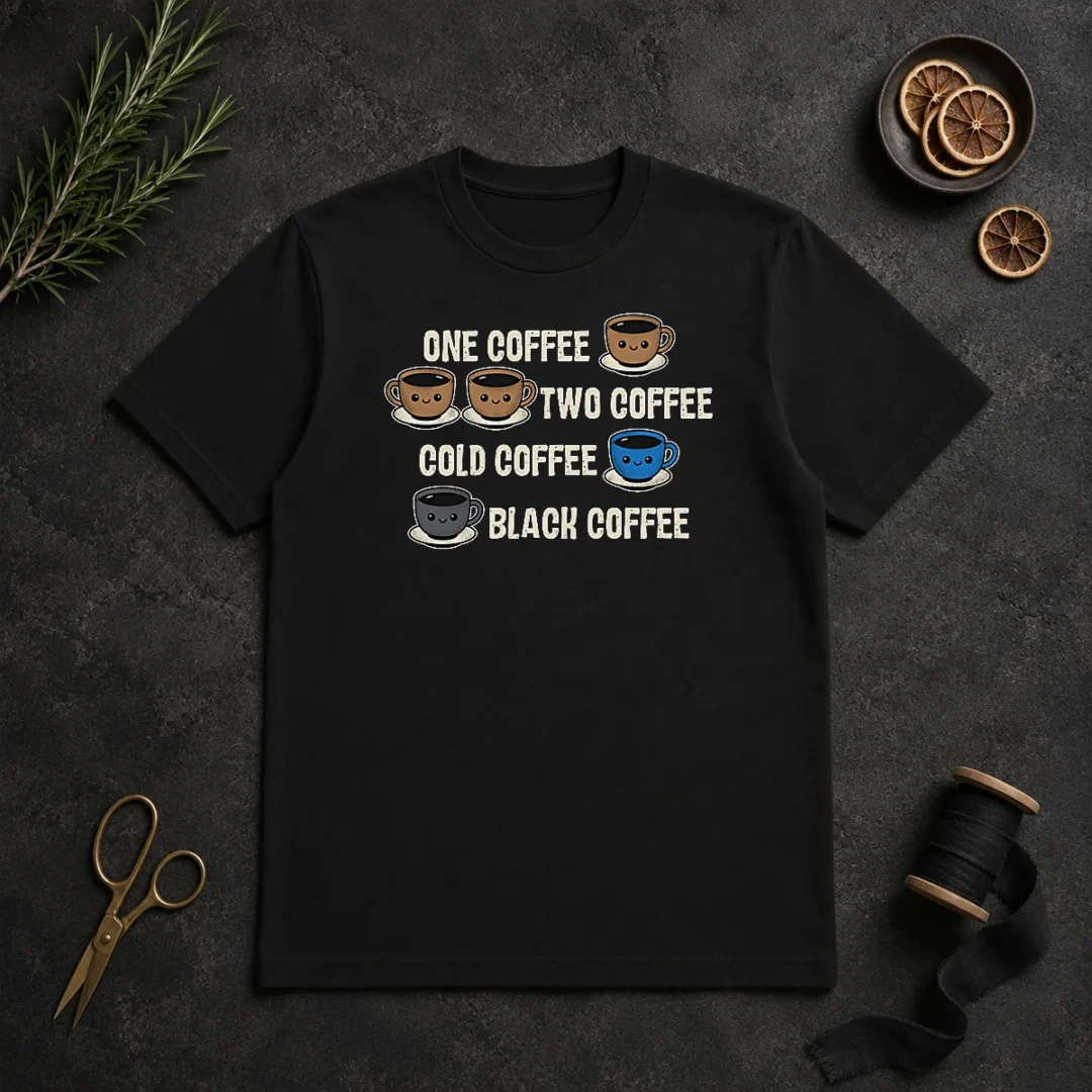 Good One Coffee Two Coffee t shirt Good One Coffee Two Coffee