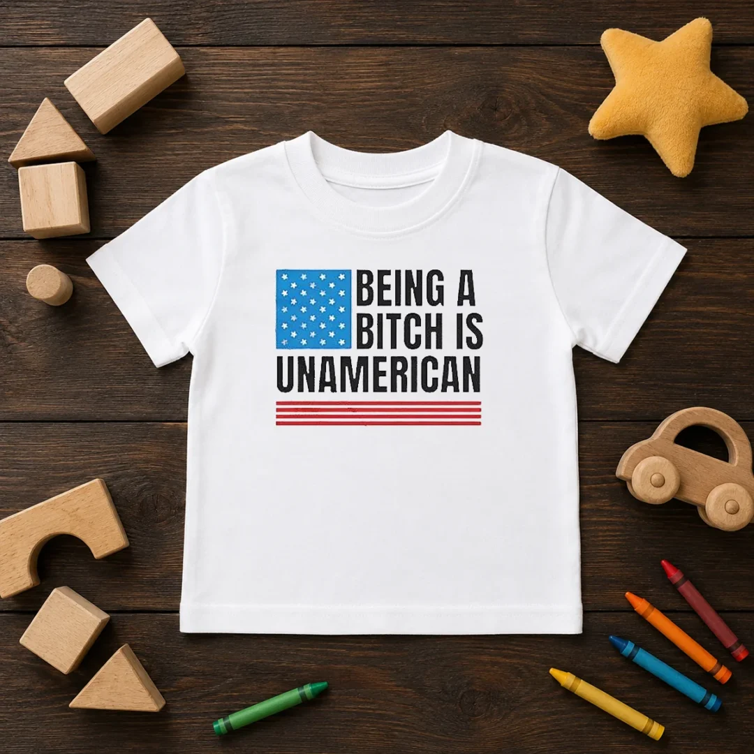 good-patriotic-apparel-be-kind-being-a-bitch-is-unamerican-kids-t-shirt Good Patriotic Apparel Be Kind Being A Bitch Is Unamerican Kids T-Shirt