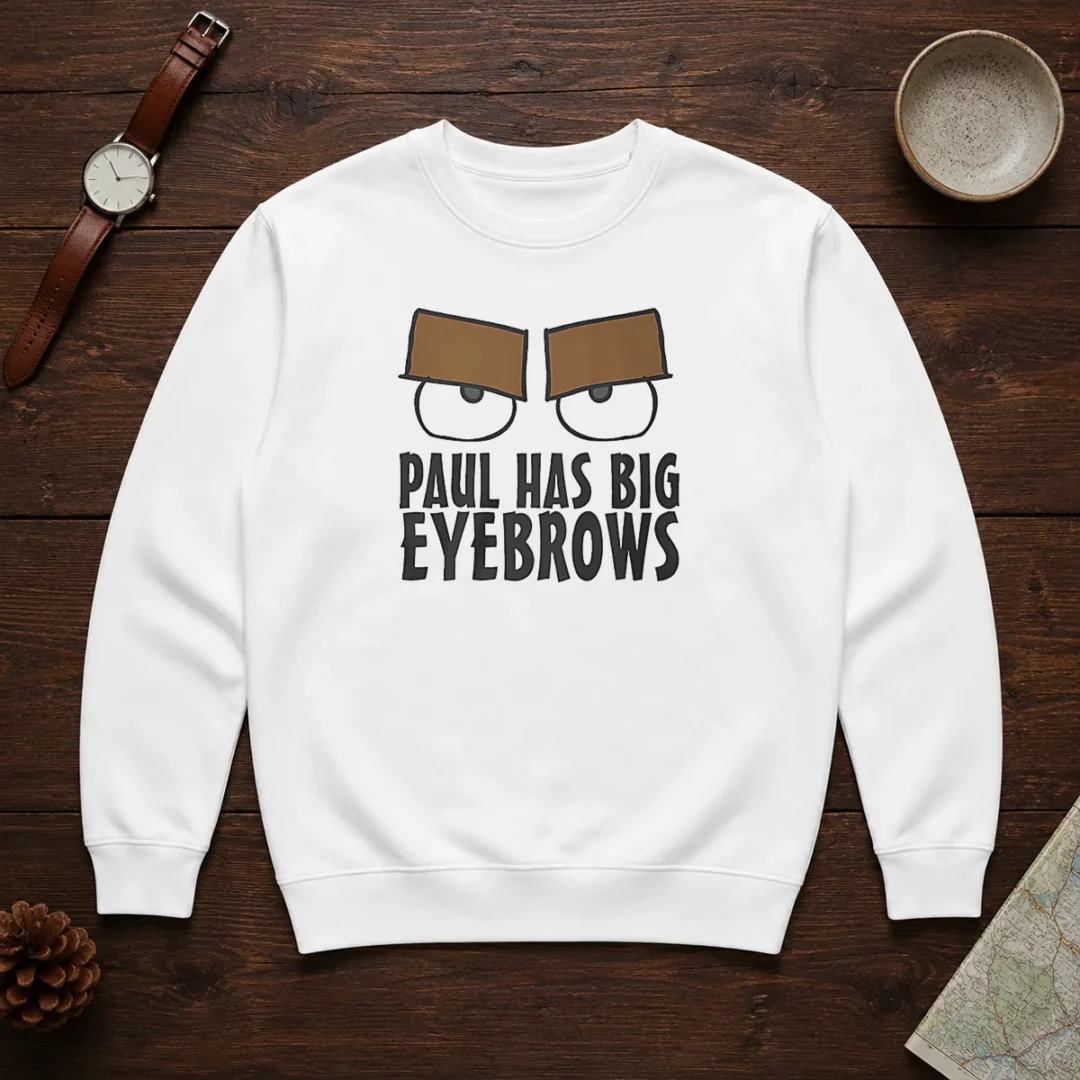 good-paul-has-big-eyebrows-funny-cartoon-sweater Good Paul Has Big Eyebrows Funny Cartoon Sweater