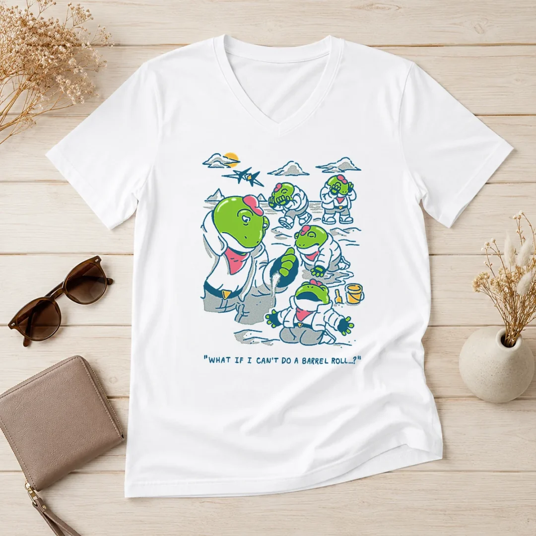 good-peppy-hare-star-fox-what-if-i-cannot-do-a-barrel-roll-v-neck-shirt Good Peppy Hare Star Fox What If I Cannot Do A Barrel Roll V-Neck Shirt