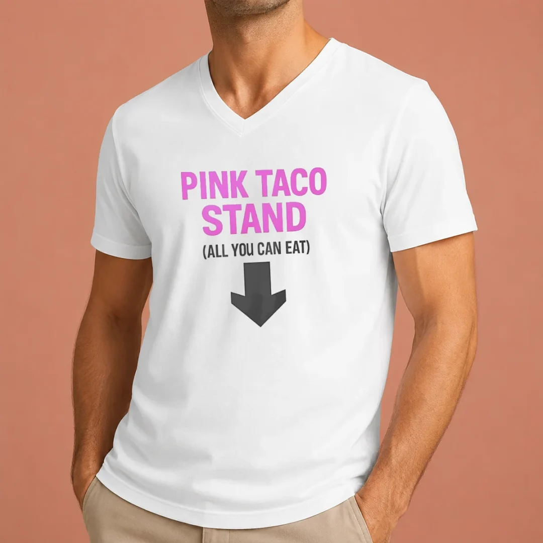 good-pink-taco-stand-all-you-can-eat-2026-v-neck-shirt Good Pink Taco Stand All You Can Eat 2026 V-Neck Shirt