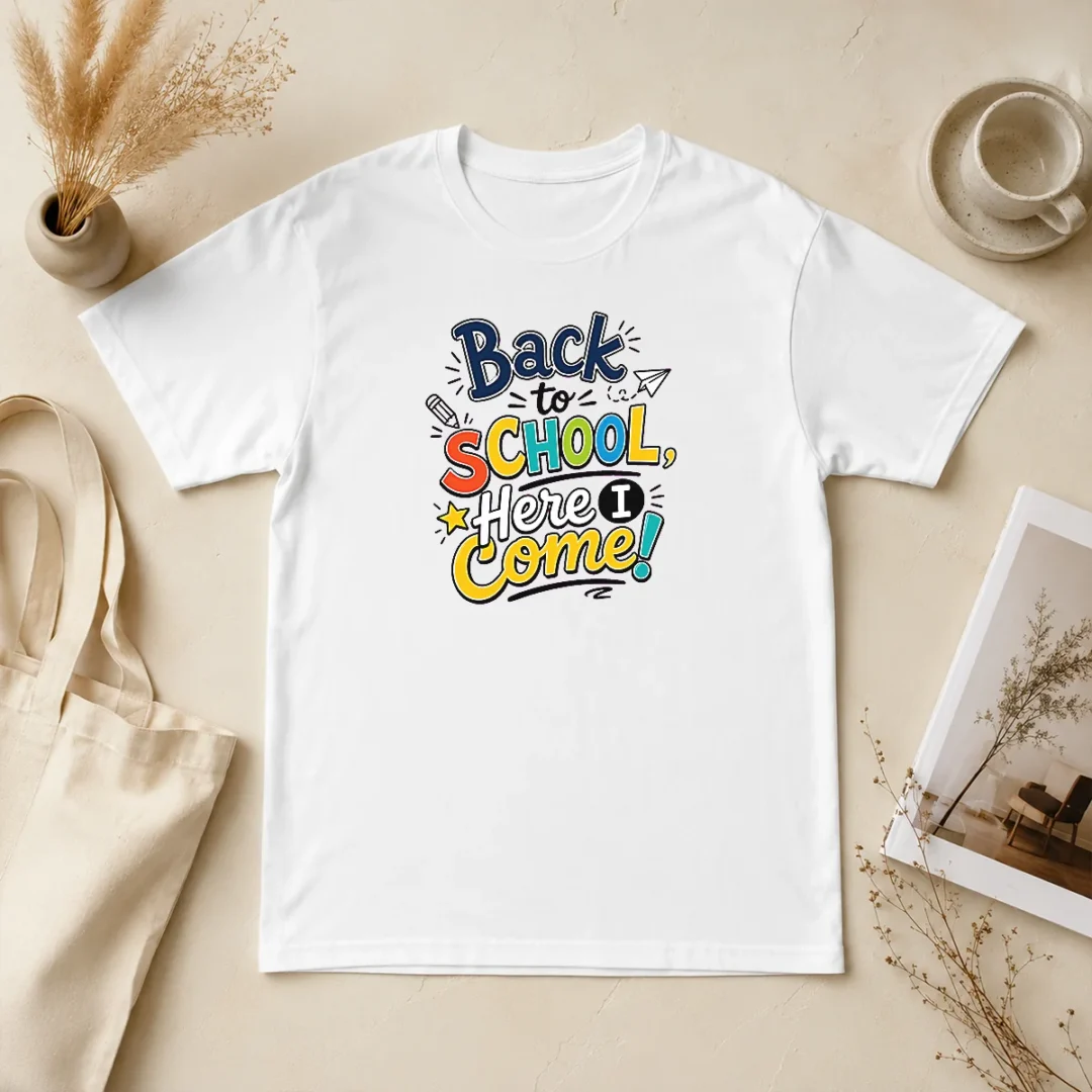 Good Premium Back To School Here I Come Line Art t shirt Good Premium Back To School Here I Come Line Art