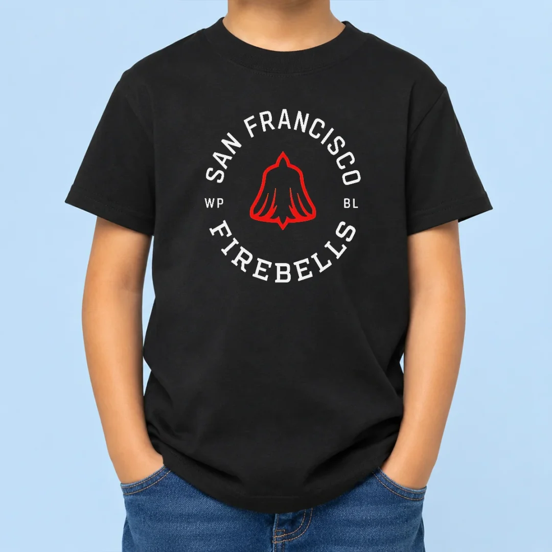 good-san-francisco-firebells-wp-bl-badge-kids-t-shirt Good San Francisco Firebells WP BL Badge Kids T-Shirt