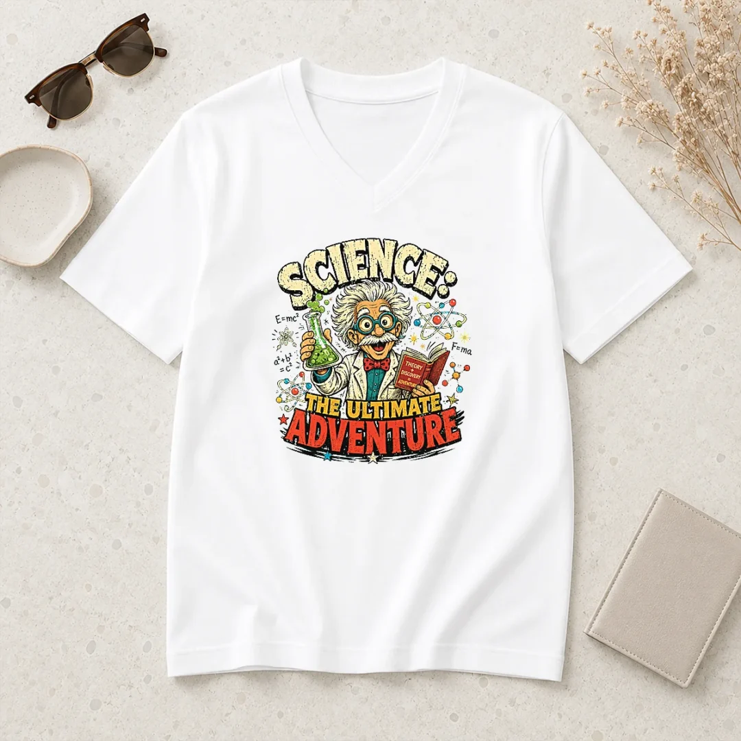 good-science-the-ultimate-adventure-retro-distressed-v-neck-shirt Good Science The Ultimate Adventure Retro Distressed V-Neck Shirt