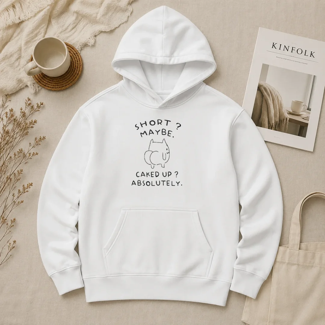 Good Short Maybe Caked Up Absolutely Cat Hoodie Good Short Maybe Caked Up Absolutely Cat Hoodie