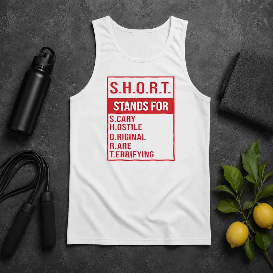 Good Short Stands For Scary Hostile Original Rare Terrifying Tank Top Good Short Stands For Scary Hostile Original Rare Terrifying Tank Top