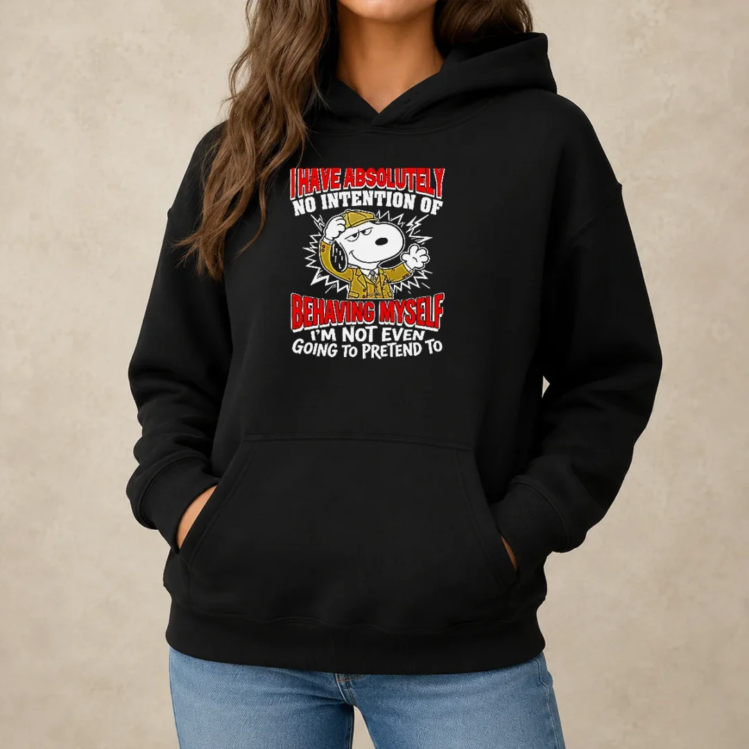 good-snoopy-i-have-absolutely-no-intention-of-behaving-myself-i-m-not-even-going-to-pretend-to-hoodie Good Snoopy I Have Absolutely No Intention Of Behaving Myself I'M Not Even Going To Pretend To Hoodie