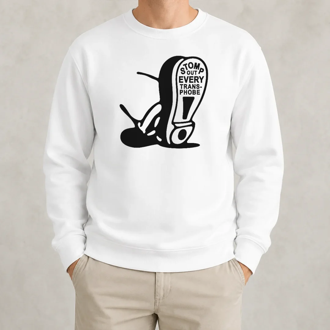 good-stomp-out-every-transphobe-boot-social-justice-activism-equality-protest-sweater Good Stomp Out Every Transphobe Boot Social Justice Activism Equality Protest Sweater
