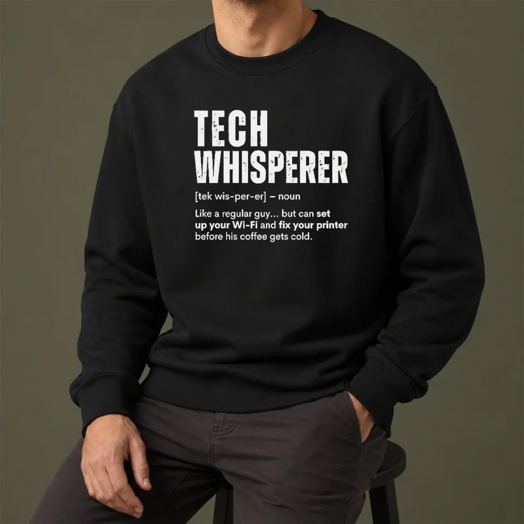 good-tech-whisperer-definition-funny-it-support-quote-sweater Good Tech Whisperer Definition Funny IT Support Quote Sweater
