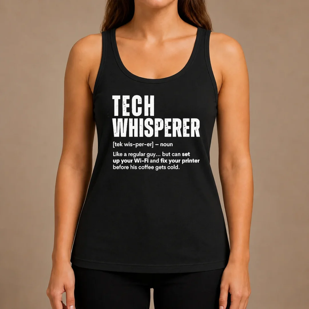 good-tech-whisperer-definition-funny-it-support-quote-tank-top Good Tech Whisperer Definition Funny IT Support Quote Tank Top