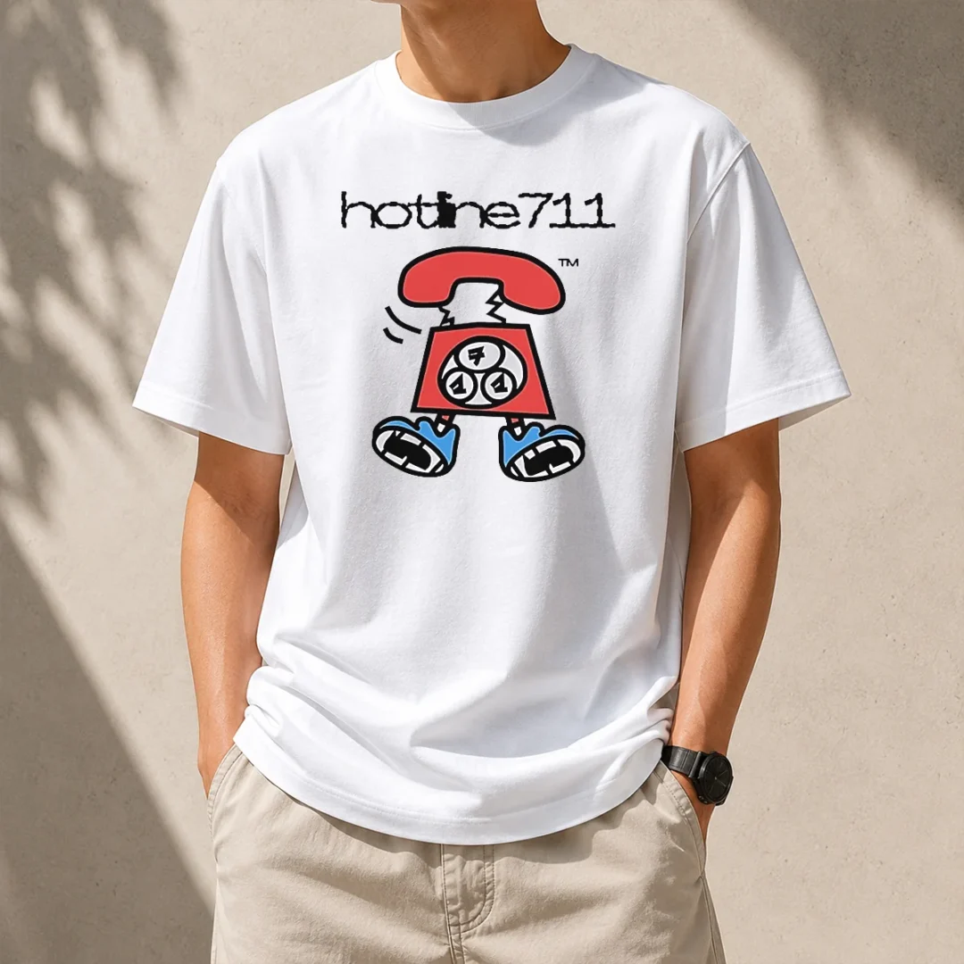 good-telephone-cartoon-hotline711-t-shirt Good Telephone Cartoon Hotline711 Shirt