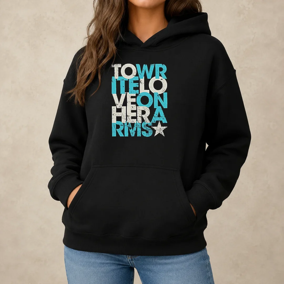 good-tower-of-love-hero-rivers-distressed-hoodie Good Tower Of Love Hero Rivers Distressed Hoodie in classic fit with distressed graphic design on soft fabric