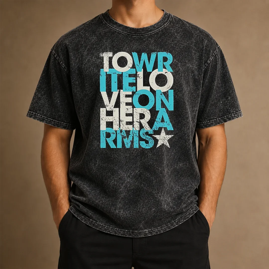 good-tower-of-love-hero-rivers-distressed-washed-t-shirt Good Tower Of Love Hero Rivers Distressed Washed T Shirt featuring a vintage distressed graphic on a soft washed fabric