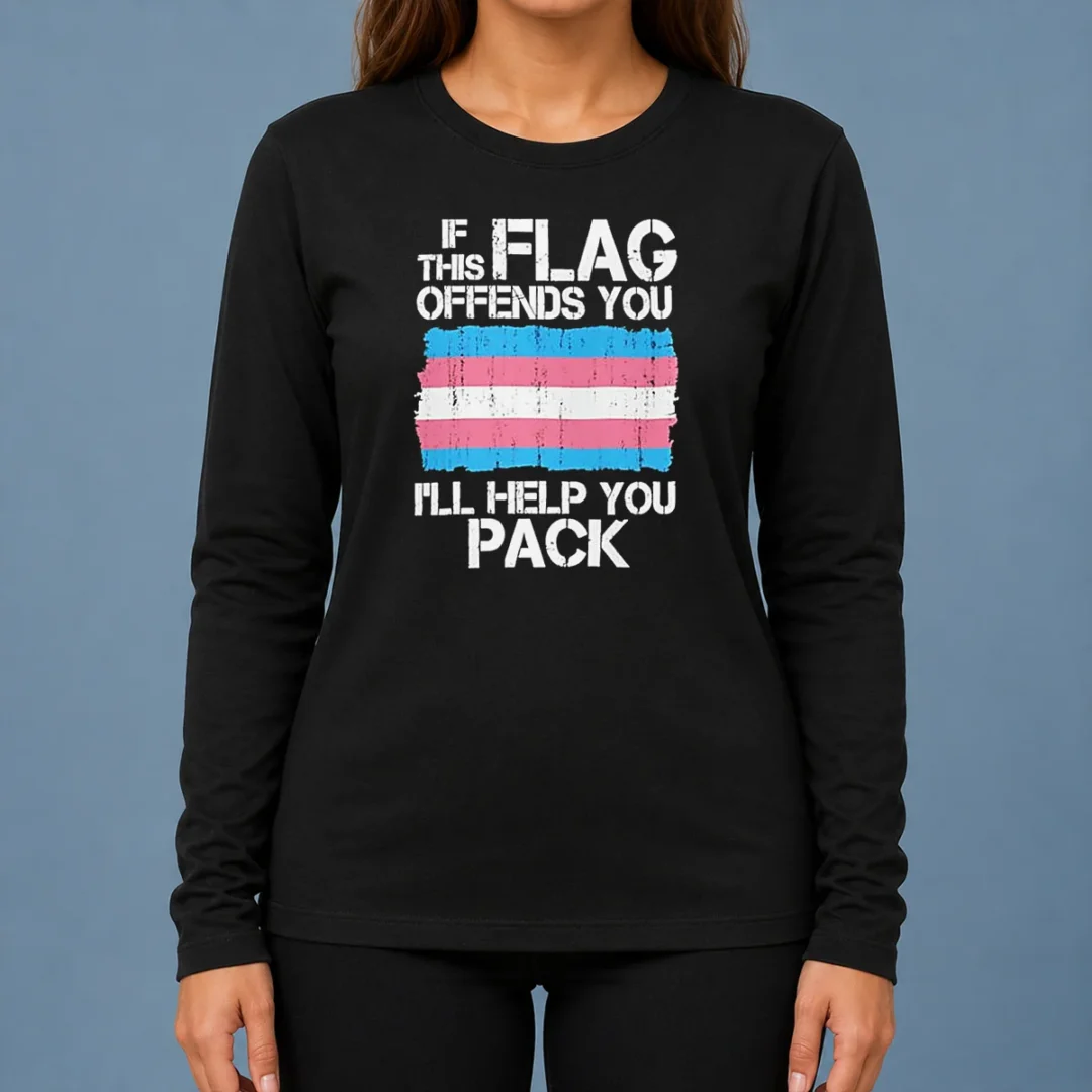 good-transgender-pride-flag-if-this-flag-offends-you-i-will-help-you-pack-long-sleeve-shirt Good Transgender Pride Flag If This Flag Offends You I Will Help You Pack long sleeve shirt with bold text and pride flag colors