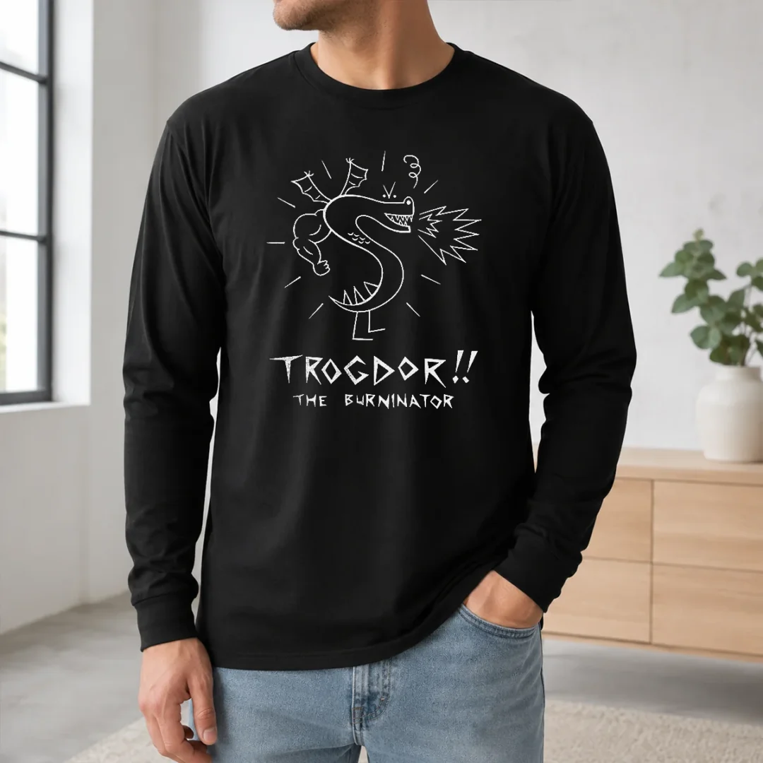 Good Trogdor The Burninator Homestar Runner Long Sleeve Shirt Good Trogdor The Burninator Homestar Runner Long Sleeve Shirt