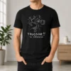 Good Trogdor The Burninator Homestar Runner t shirt in black, featuring a bold graphic print on a classic short-sleeve cotton tee