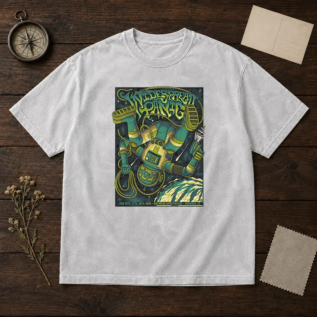 good-widespread-panic-red-rocks-amphitheatre-morrison-co-june-26-28-2026-washed-t-shirt Good Widespread Panic Red Rocks Amphitheatre Morrison Co June 26 28 2026 Washed T Shirt featuring vintage washed fabric and concert dates