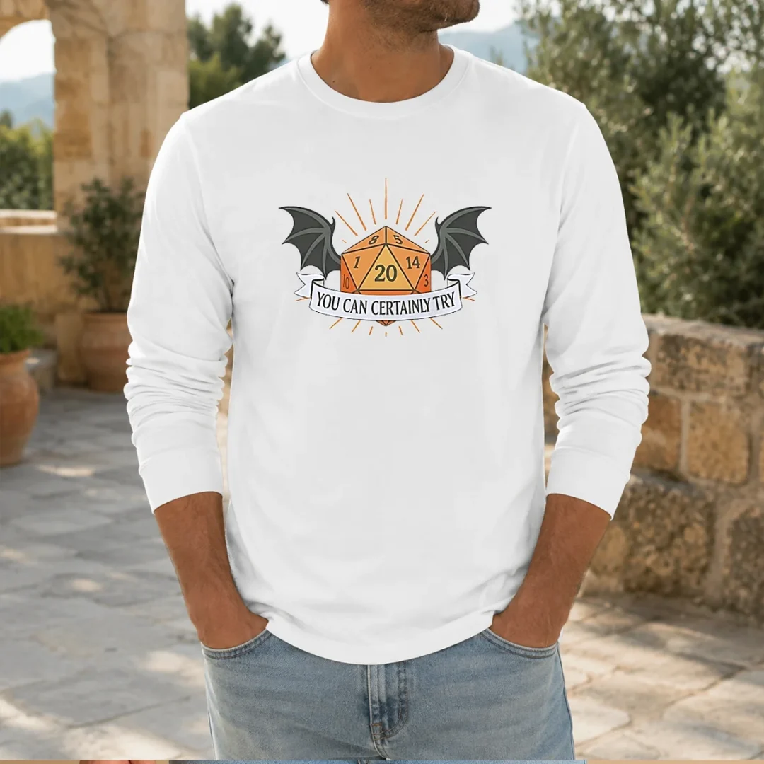 good-you-can-certainly-try-d20-dice-with-wings-long-sleeve-shirt Good You Can Certainly Try D20 Dice With Wings Long Sleeve Shirt