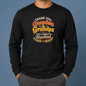 Premium Good Grandparents Day Family Love Vintage Grandchildren Long Sleeve Shirt